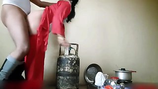 Indian Stepsister Cooking In Kitchen Fucked By Her Stepbrother