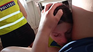 Lesbian Threesome with Police Officers - POV Pussy Eating & Moaning Orgasm