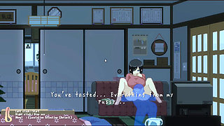 Hentai Game - Wife with Huge Tits Takes Rough Sex in the House