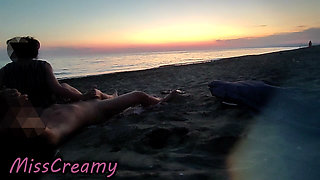 Dick Flash French Teacher MILF Risky Beach Blowjob Maspalomas Nude Beach Cumshot People