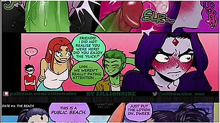 Kourtney Love And Car Toon In Teen Titans - Beast Boy And Ravens Dates