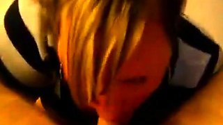 Babe Gives a Blowjob on Webcam