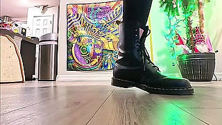 6'7 Giantess in Doc Martens Stomping Hard Vicious Slow-mo Stomps