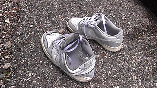 Piss and destroy Nike Dunk of ex girlfriend