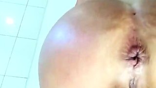 Creampie anal invasion in stool , massice cum explotion