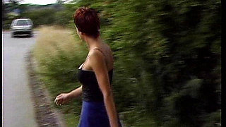 Stunnign German Lady Likes Outdoor Water Sport