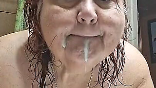 After a Hot Sshower Nurse Vicki Dries off and Does Some Other Grooming