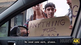 Hunt4k. red haired babe displayed her vulva and then this happened...