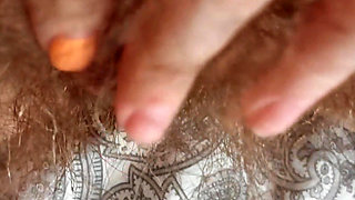 Intense Female Orgasm with Moaning. Masturbating with Her Fingers on Her Clitoris