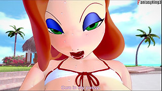 Jessica Rabbit get fucked in a pool