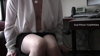 Secretary Self-pleasuring