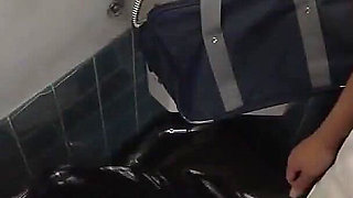 High College Girls Footage of Sex in the Restroom 3-1