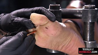 Ebony Beauty Overwhelmed by Master in Rough Intense Play