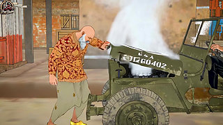 Big Tit MILF Gold Digger Fucks Rich Old Man in Luxury Mansion