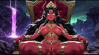 Demon queen want horny, Ai animation
