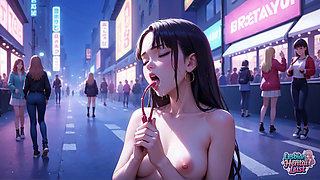 A Snowy Lesbian Stroll with Digital Temptation - Dirty XXX!