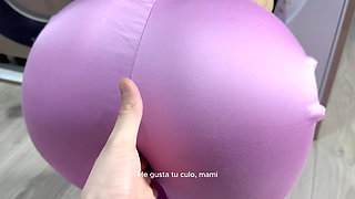 Jasmica, a beautiful Latina with a big ass, gets stuck in the washing machine and is fucked by her neighbor
