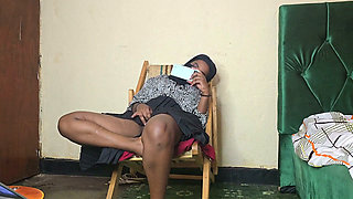 Perfect Ebony Wetting Herself She Really Has to Much Water in Her Pussy