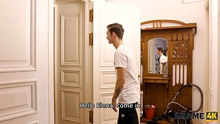 Shame4k. dream porn in the bathroom with older and glorious blond and a guy