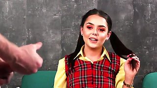 Upskirt watching voyeur slut teasing