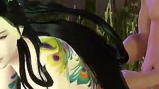 3D with Literary Talent Leaving Semen Next to the Stone Table