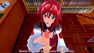 Rias Gremory Sex in the Library - Dxd Ntr Madness Series