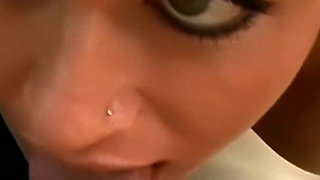 Curvy Latina Eats Her Girlfriend Out on the Table