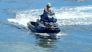 Sucking & Fucking My Jetski Instructor's Dick on the Beach