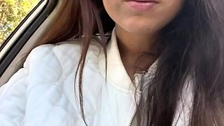 Busty brunette amateur teen babe pussy drilled hard and deep