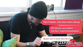 Public action with sexual Gabi Gold from Hot Dates Germany
