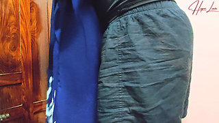 Indonesian Girl Has Sex in the Kitchen with Stepbrother