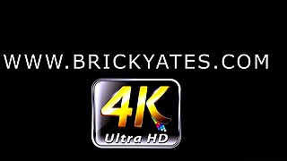 Busty brunette in lingerie and stockings fingers pussy