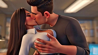 Copy Room Slut - Horny office girl gets fucked in the copy room