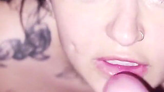 My Innocent Girlfriend Wanted Milk on Her Face, so I Gave It to Her!