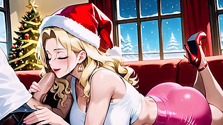 Blond Xmas Baddie Loves Big Dick Presents