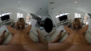 Sexy amateur redhead teen double dildo action