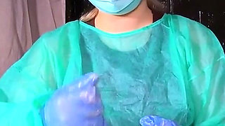 Nurse Decided to Try Out My Dick in Practice, Fast Jerking off