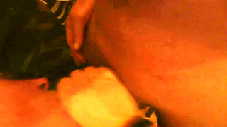 Swemature in the black bed with dildo, butt plug, bitch collar, leather cufs, fucking and swallowing cum.