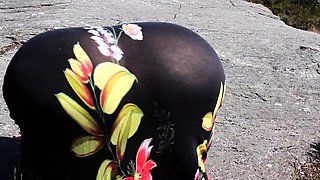 Perfect ass Czech blonde fucked outdoor pov