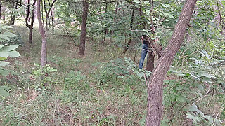 Our Third Girlfriend Keeps Watch in the Park so No One Catches Us Having Sex