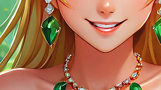 Ai Nude Art Slideshow - Cartoon Nude Adult Woman Eating Sapodilla