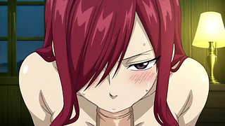 Erza Scarlet Fairy Tail Hentai Sex Anime Cartoon Missionary Blowjob Footjob Naruto Boruto Asian