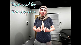 Muslim Hijab Girl Hard Fucked in Her Asshole