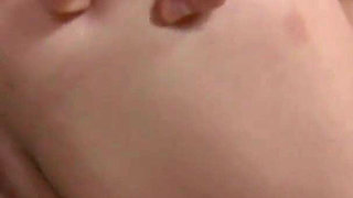 Sweet pigtail brunette teen fucked and milked in the mouth