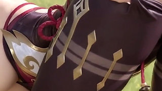 Genshin Impact Ganyu Animated Anal Footjob Titjob