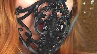 Gloves and mask, leather and latex, sexy SFW video - ASMR sounding (Arya Grander)