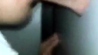 Gloryhole Public Fun: Amateur Bareback Action with Big Cocks