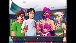 Summertime saga: the nurse gave me a handjob.