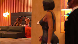Anna Exciting Affection ch.2 Ep.23 - Husband Doesn't Recognize His Wife as the Cum Dump at the Masked Sex Party - Part 2
