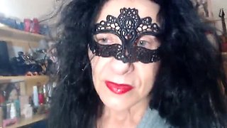 MILF Gets Doggy Style Vibes: Vibrator in Ass and Pussy While Wearing Pantyhose